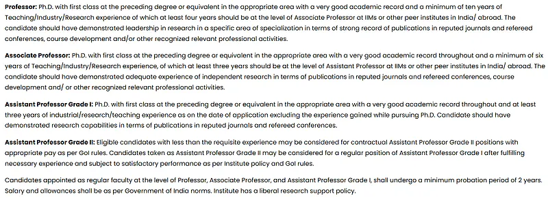 IIM Calcutta Faculty Recruitment 2026 – Professor, Associate Professor & Assistant Professor Positions