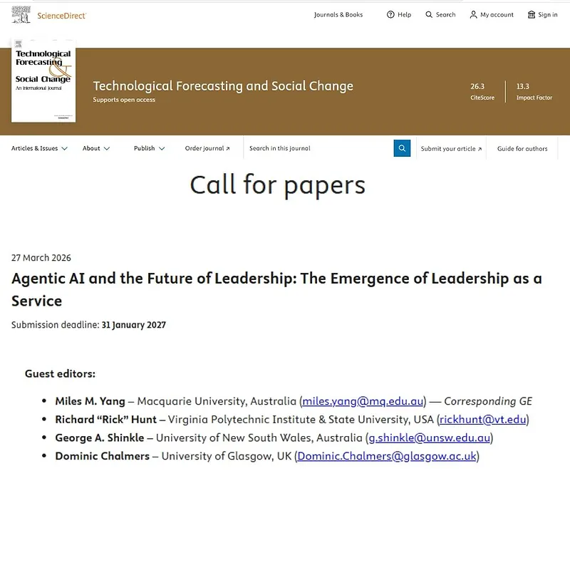 Agentic AI and the Future of Leadership: The Emergence of Leadership as a Service