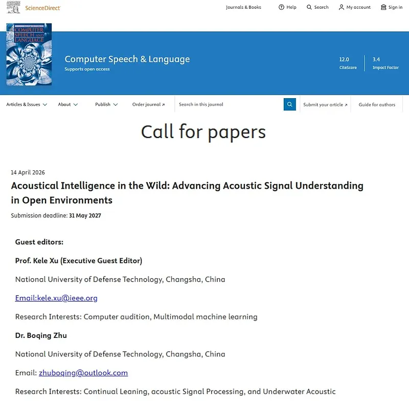 "Acoustical Intelligence in the Wild: Advancing Acoustic Signal Understanding in Open Environments"