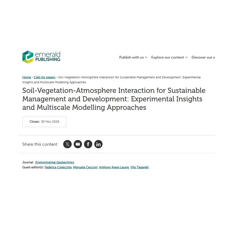 Soil-Vegetation-Atmosphere Interaction for Sustainable Management and Development: Experimental Insights and Multiscale Modelling Approaches