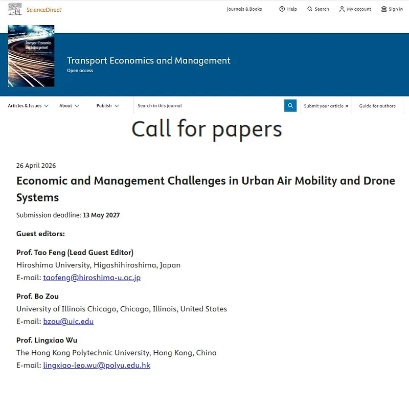 Economic and Management Challenges in Urban Air Mobility and Drone Systems