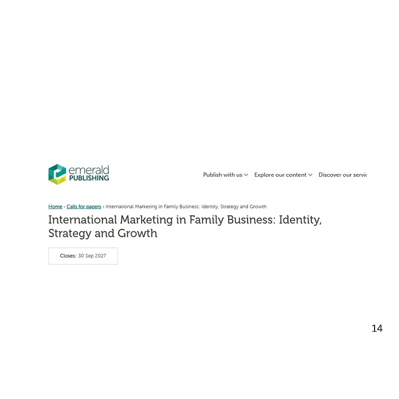 International Marketing in Family Business: Identity, Strategy and Growth