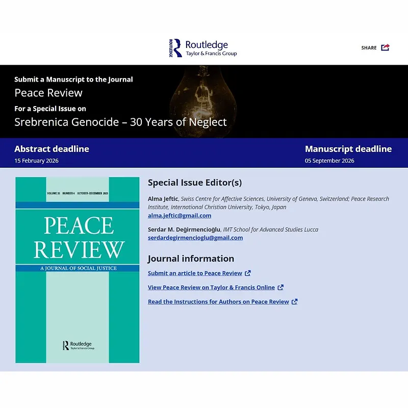  Srebrenica Genocide – 30 Years of Neglect