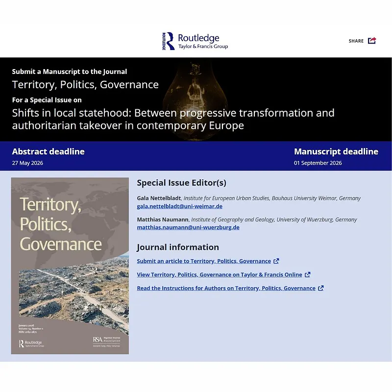  Shifts in Local Statehood: Between Progressive Transformation and Authoritarian Takeover in Contemporary Europe