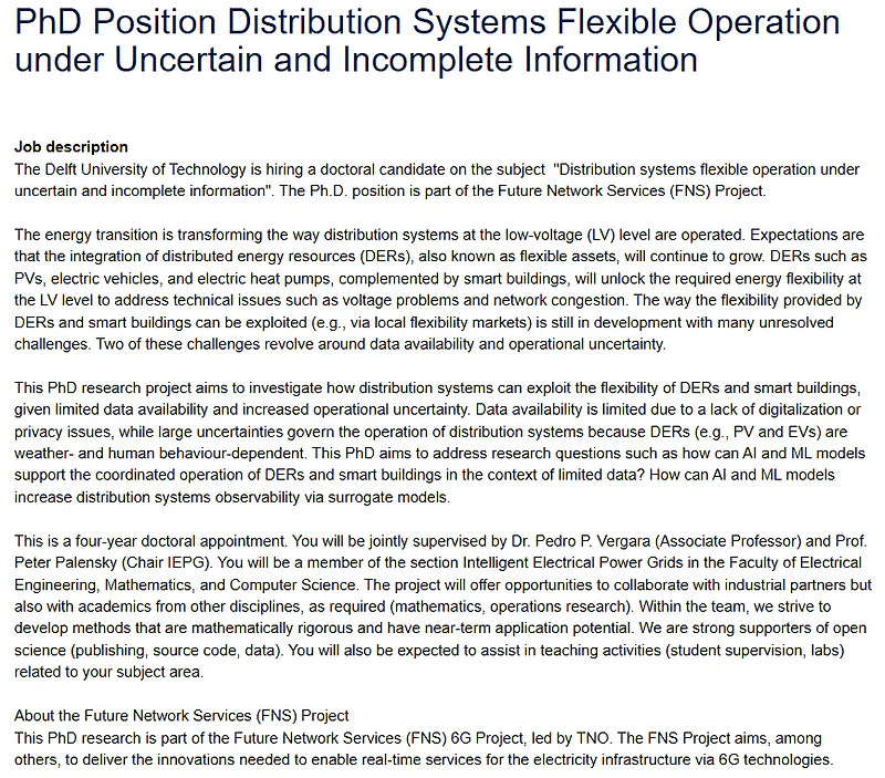 TU Delft PhD Position 2026 