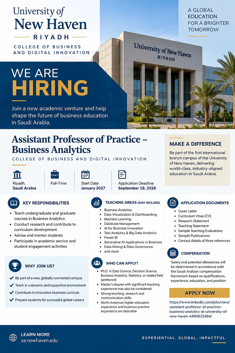 Assistant Professor of Practice - Business Analytics