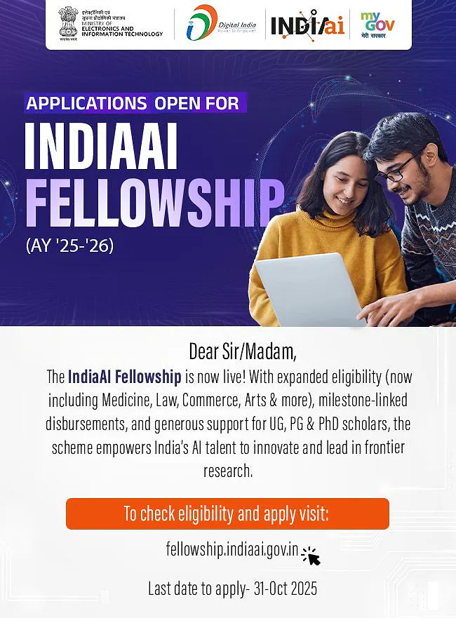 IndiaAI Fellowship 2025–26: Empowering India’s Next Generation of AI Leaders