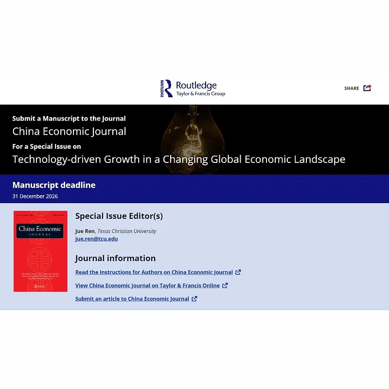 Technology-driven Growth in a Changing Global Economic Landscape