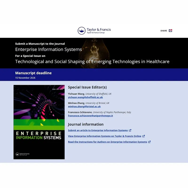 𝗧𝗲𝗰𝗵𝗻𝗼𝗹𝗼𝗴𝗶𝗰𝗮𝗹 𝗮𝗻𝗱 𝗦𝗼𝗰𝗶𝗮𝗹 𝗦𝗵𝗮𝗽𝗶𝗻𝗴 𝗼𝗳 𝗘𝗺𝗲𝗿𝗴𝗶𝗻𝗴 𝗧𝗲𝗰𝗵𝗻𝗼𝗹𝗼𝗴𝗶𝗲𝘀 𝗶𝗻 𝗛𝗲𝗮𝗹𝘁𝗵𝗰𝗮𝗿𝗲