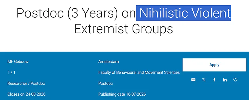 Vrije Universiteit Amsterdam Postdoctoral Recruitment 2026