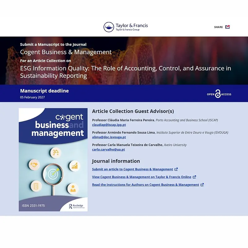 𝗘𝗦𝗚 𝗜𝗻𝗳𝗼𝗿𝗺𝗮𝘁𝗶𝗼𝗻 𝗤𝘂𝗮𝗹𝗶𝘁𝘆: 𝗧𝗵𝗲 𝗥𝗼𝗹𝗲 𝗼𝗳 𝗔𝗰𝗰𝗼𝘂𝗻𝘁𝗶𝗻𝗴, 𝗖𝗼𝗻𝘁𝗿𝗼𝗹, 𝗮𝗻𝗱 𝗔𝘀𝘀𝘂𝗿𝗮𝗻𝗰𝗲 𝗶𝗻 𝗦𝘂𝘀𝘁𝗮𝗶𝗻𝗮𝗯𝗶𝗹𝗶𝘁𝘆 𝗥𝗲𝗽𝗼𝗿𝘁𝗶𝗻𝗴