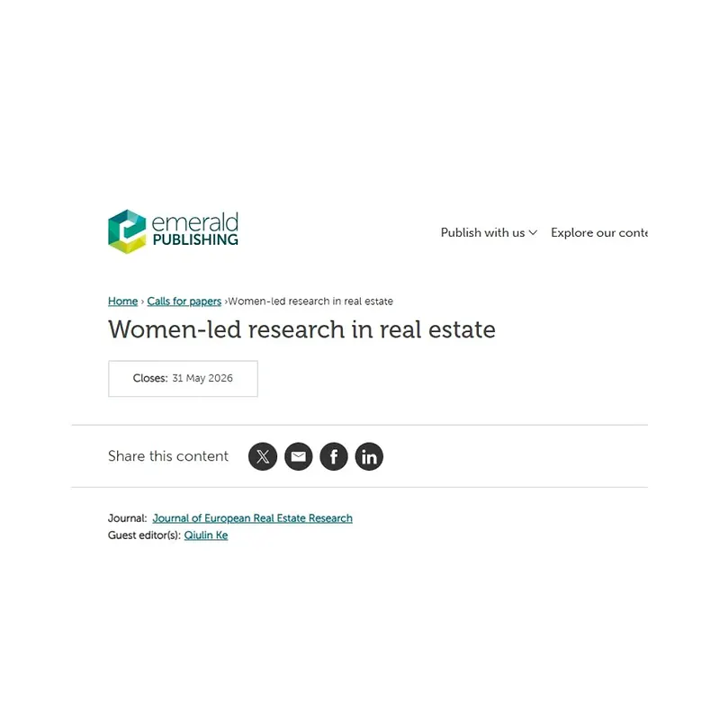 Women-Led Research in Real Estate