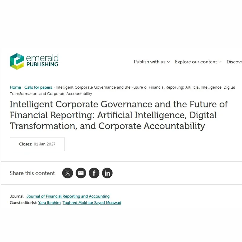 Intelligent Corporate Governance and the Future of Financial Reporting: Artificial Intelligence, Digital Transformation, and Corporate Accountability