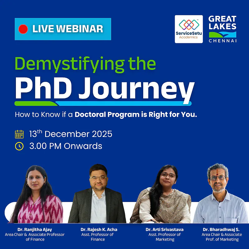 PhD Journey: How to Know if a Doctoral Program is Right for You | Great Lakes Institute of Management, Chennai