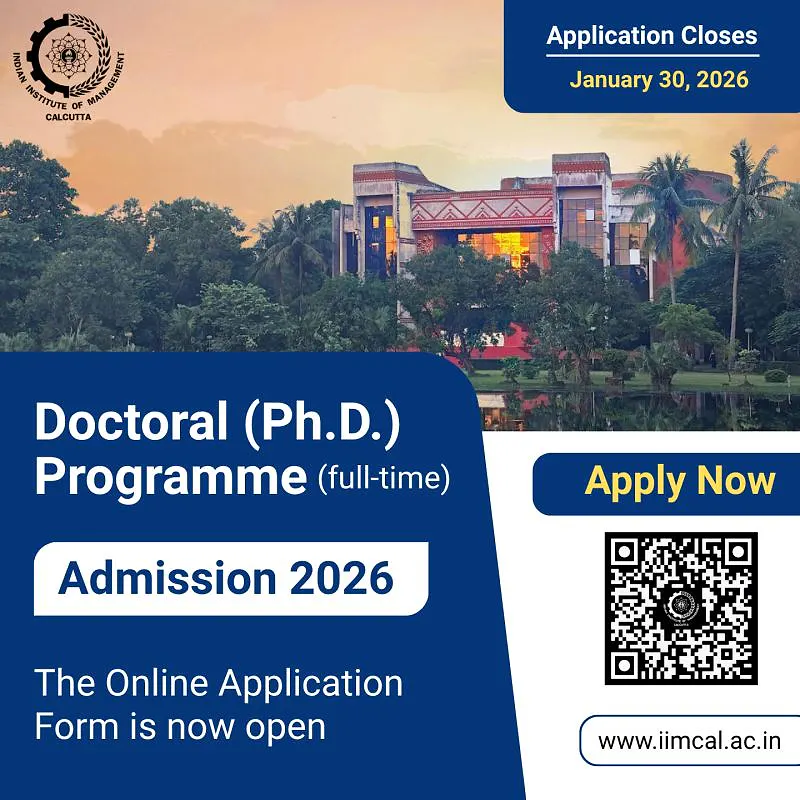 IIM Calcutta – Doctoral (Ph.D.) Programme (Full-Time) | Admission 2026