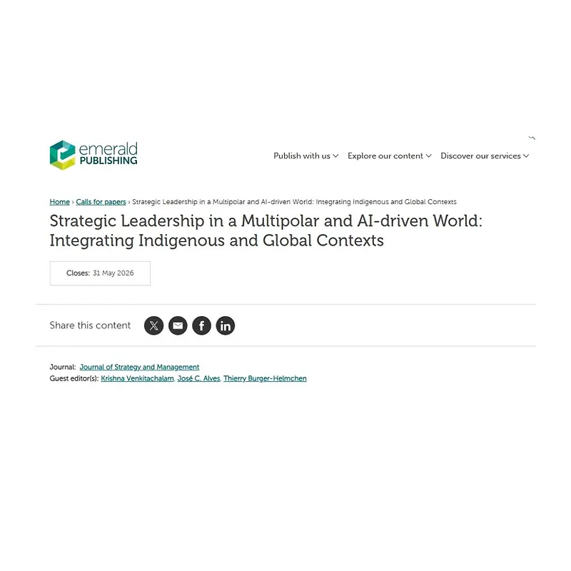 Strategic Leadership in a Multipolar and AI‑driven World: Integrating Indigenous and Global Contexts