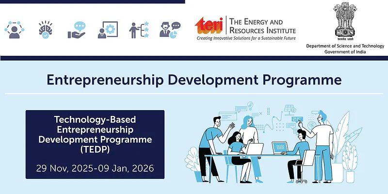 Transform Your Technical Skills into an Entrepreneurial Journey | Join the TEDP by TERI & DST