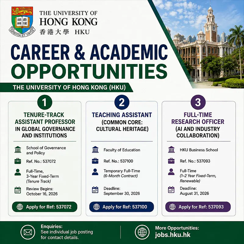 Career & Academic Opportunities – The University of Hong Kong (HKU)