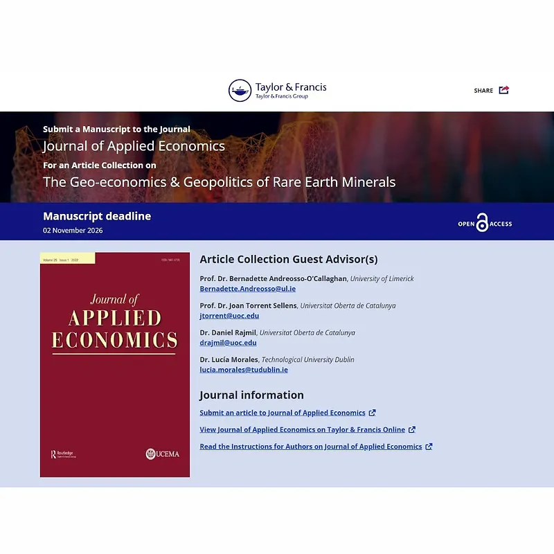 𝗧𝗵𝗲 𝗚𝗲𝗼-𝗲𝗰𝗼𝗻𝗼𝗺𝗶𝗰𝘀 & 𝗚𝗲𝗼𝗽𝗼𝗹𝗶𝘁𝗶𝗰𝘀 𝗼𝗳 𝗥𝗮𝗿𝗲 𝗘𝗮𝗿𝘁𝗵 𝗠𝗶𝗻𝗲𝗿𝗮𝗹𝘀