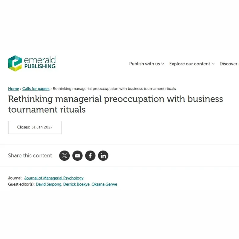 Rethinking Managerial Preoccupation with Business Tournament Rituals