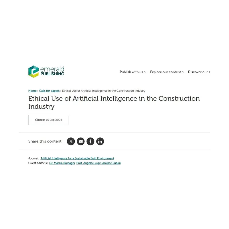  “Ethical Use of Artificial Intelligence in the Construction Industry”