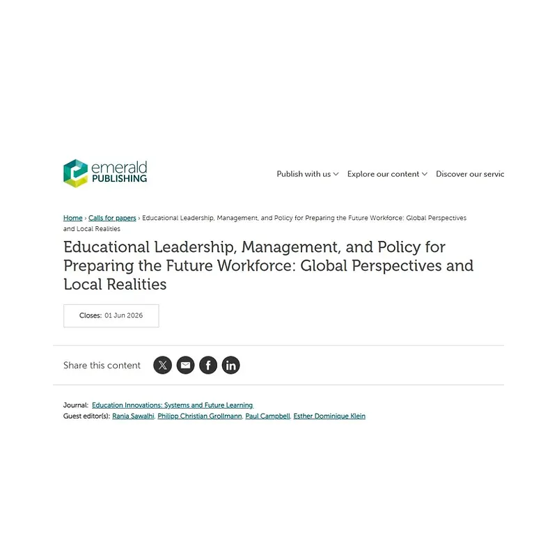 Educational Leadership, Management, and Policy for Preparing the Future Workforce: Global Perspectives and Local Realities
