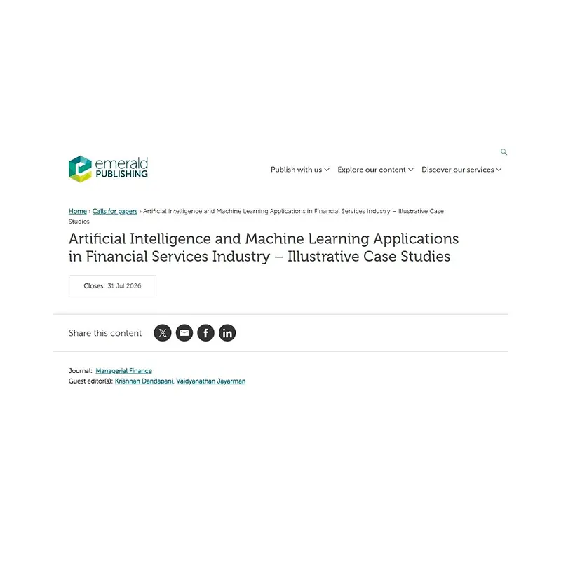 Artificial Intelligence and Machine Learning Applications in Financial Services Industry – Illustrative Case Studies
