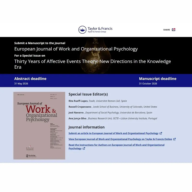 𝗧𝗵𝗶𝗿𝘁𝘆 𝗬𝗲𝗮𝗿𝘀 𝗼𝗳 𝗔𝗳𝗳𝗲𝗰𝘁𝗶𝘃𝗲 𝗘𝘃𝗲𝗻𝘁𝘀 𝗧𝗵𝗲𝗼𝗿𝘆: 𝗡𝗲𝘄 𝗗𝗶𝗿𝗲𝗰𝘁𝗶𝗼𝗻𝘀 𝗶𝗻 𝘁𝗵𝗲 𝗞𝗻𝗼𝘄𝗹𝗲𝗱𝗴𝗲 𝗘𝗿𝗮