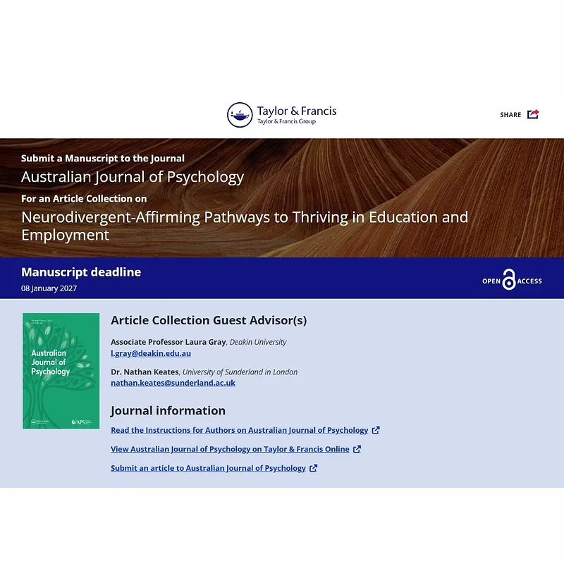 Neurodivergent-Affirming Pathways to Thriving in Education and Employment