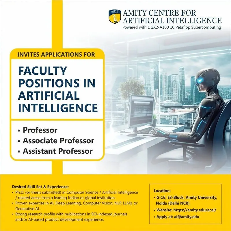 Faculty Positions in Artificial Intelligence