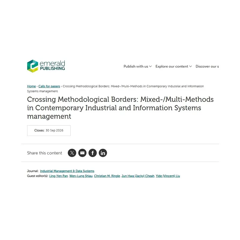 Crossing Methodological Borders: Mixed-/Multi-Methods in Contemporary Industrial and Information Systems Management
