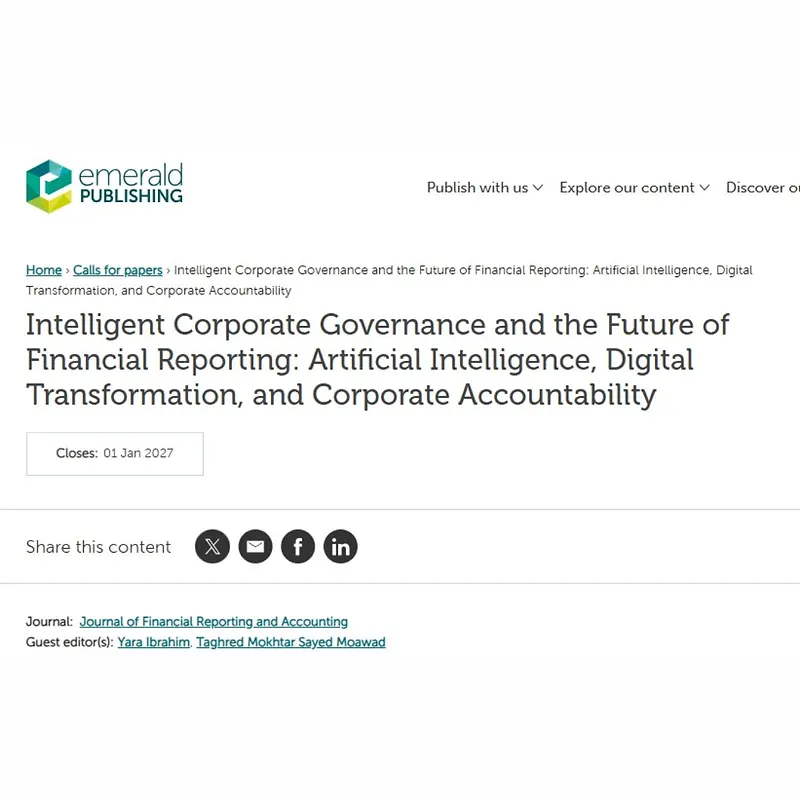 Intelligent Corporate Governance and the Future of Financial Reporting: Artificial Intelligence, Digital Transformation, and Corporate Accountability