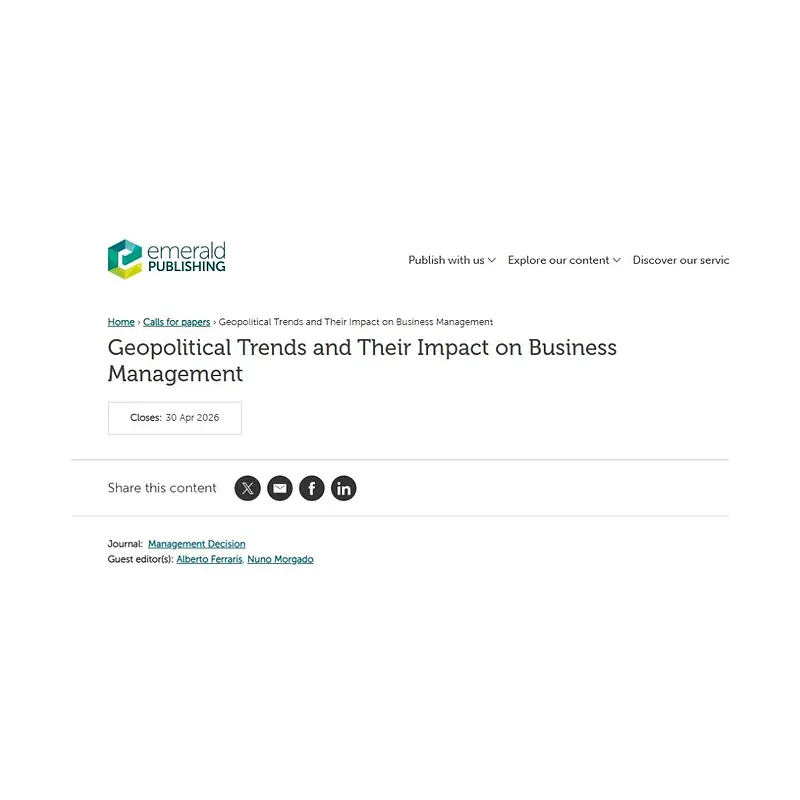 Geopolitical Trends and Their Impact on Business Management