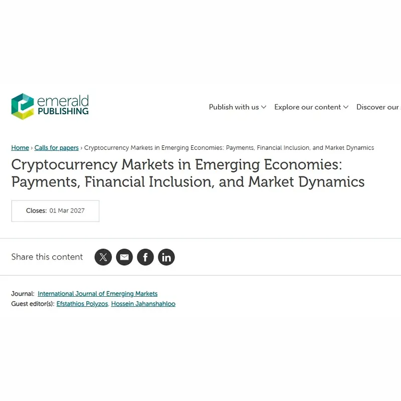 Cryptocurrency Markets in Emerging Economies: Payments, Financial Inclusion, and Market Dynamics