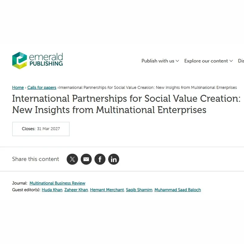 International Partnerships for Social Value Creation: New Insights from Multinational Enterprises