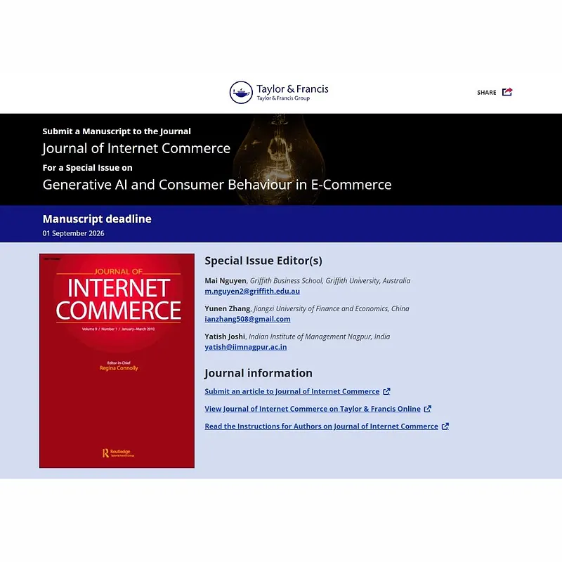 Generative AI and Consumer Behaviour in E-Commerce