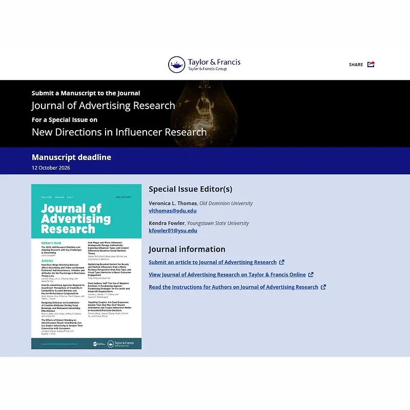 New Directions in Influencer Research