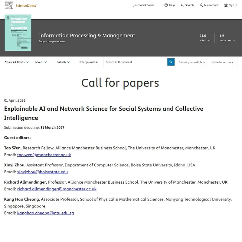 "Explainable AI and Network Science for Social Systems and Collective Intelligence"