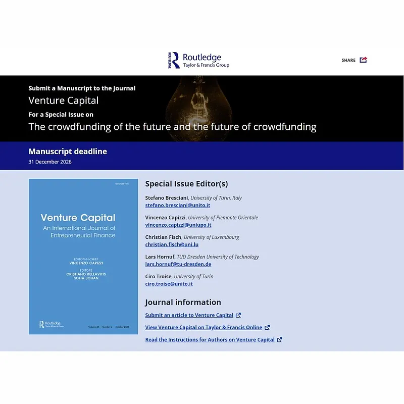 𝗧𝗵𝗲 𝗰𝗿𝗼𝘄𝗱𝗳𝘂𝗻𝗱𝗶𝗻𝗴 𝗼𝗳 𝘁𝗵𝗲 𝗳𝘂𝘁𝘂𝗿𝗲 𝗮𝗻𝗱 𝘁𝗵𝗲 𝗳𝘂𝘁𝘂𝗿𝗲 𝗼𝗳 𝗰𝗿𝗼𝘄𝗱𝗳𝘂𝗻𝗱𝗶𝗻𝗴