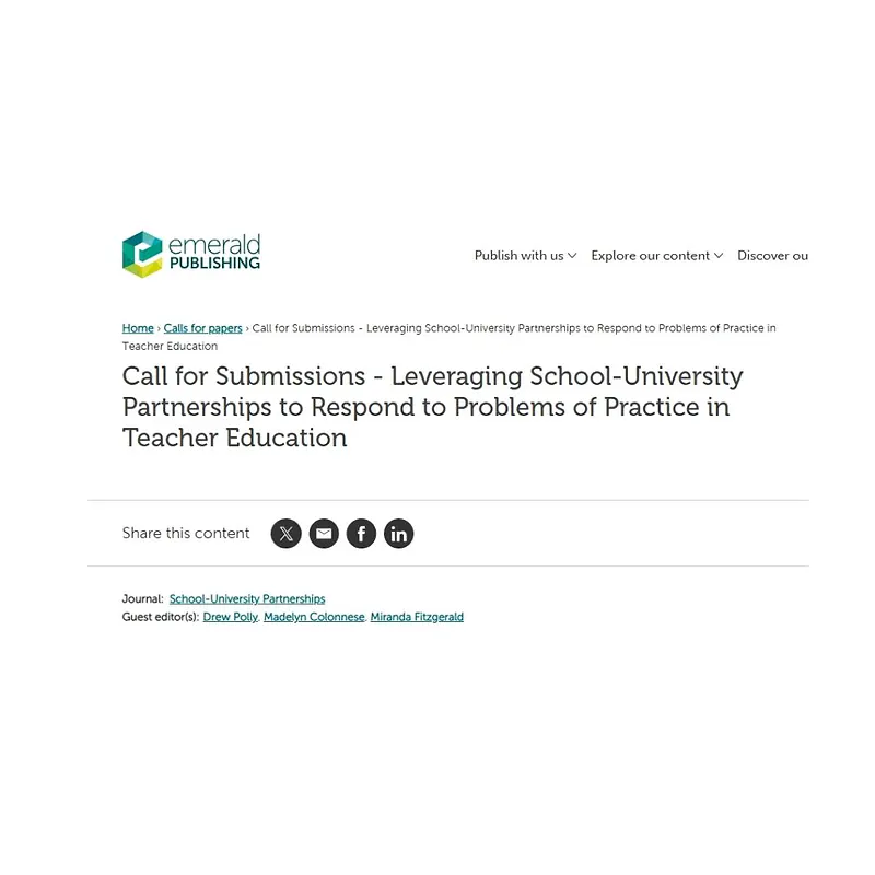 Leveraging School-University Partnerships to Respond to Problems of Practice in Teacher Education