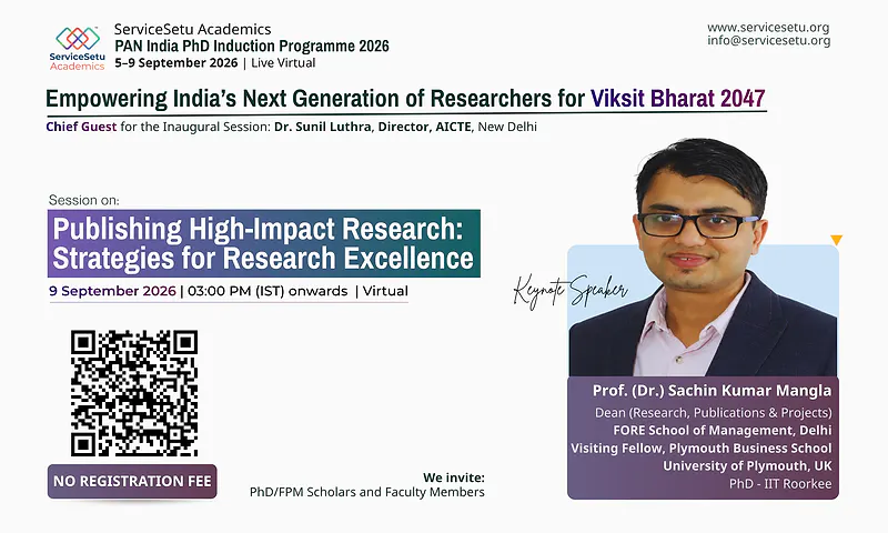 Publishing High-Impact Research: Strategies for Research Excellence | PAN India PhD Induction Programme 2026