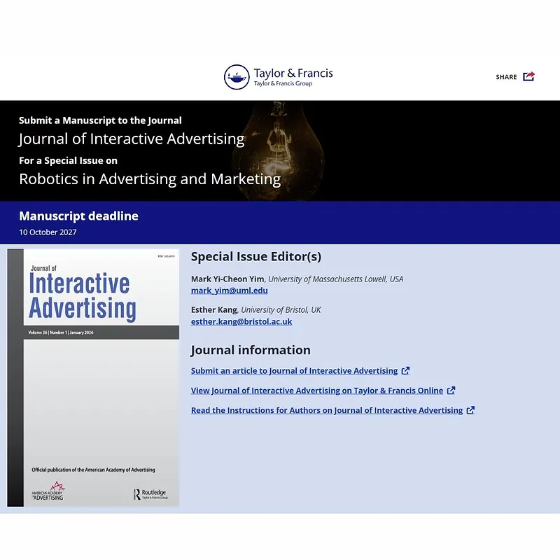 𝗥𝗼𝗯𝗼𝘁𝗶𝗰𝘀 𝗶𝗻 𝗔𝗱𝘃𝗲𝗿𝘁𝗶𝘀𝗶𝗻𝗴 𝗮𝗻𝗱 𝗠𝗮𝗿𝗸𝗲𝘁𝗶𝗻𝗴