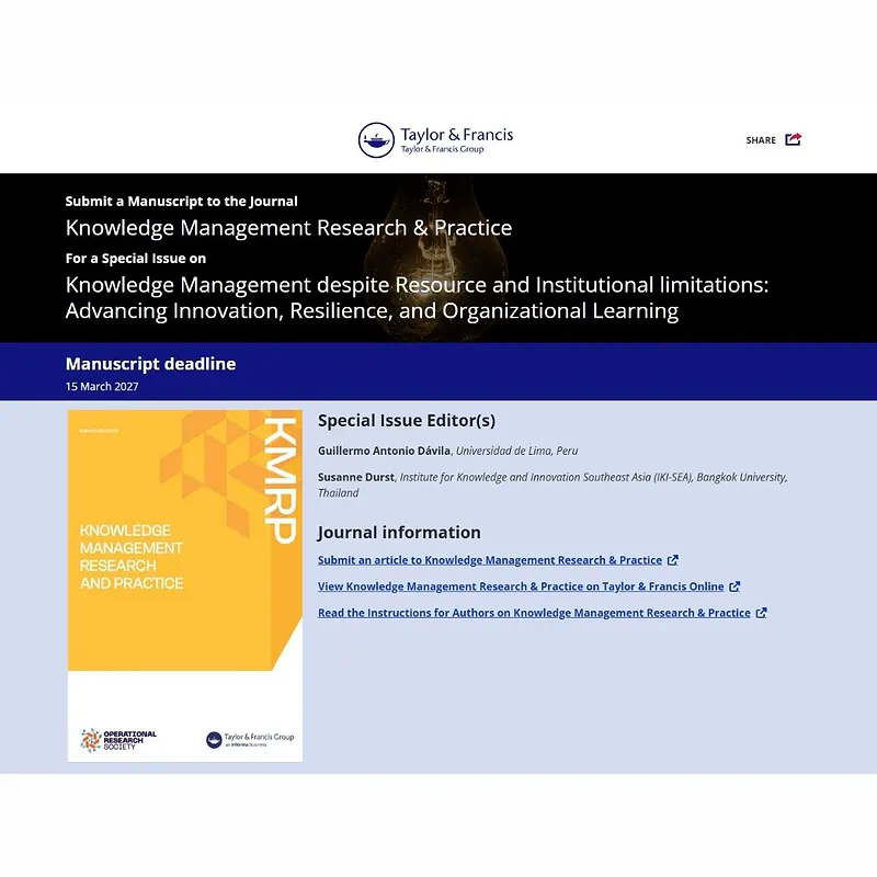 𝗞𝗻𝗼𝘄𝗹𝗲𝗱𝗴𝗲 𝗠𝗮𝗻𝗮𝗴𝗲𝗺𝗲𝗻𝘁 𝗱𝗲𝘀𝗽𝗶𝘁𝗲 𝗥𝗲𝘀𝗼𝘂𝗿𝗰𝗲 𝗮𝗻𝗱 𝗜𝗻𝘀𝘁𝗶𝘁𝘂𝘁𝗶𝗼𝗻𝗮𝗹 𝗟𝗶𝗺𝗶𝘁𝗮𝘁𝗶𝗼𝗻𝘀: 𝗔𝗱𝘃𝗮𝗻𝗰𝗶𝗻𝗴 𝗜𝗻𝗻𝗼𝘃𝗮𝘁𝗶𝗼𝗻, 𝗥𝗲𝘀𝗶𝗹𝗶𝗲𝗻𝗰𝗲, 𝗮𝗻𝗱 𝗢𝗿𝗴𝗮𝗻𝗶𝘇𝗮𝘁𝗶𝗼𝗻𝗮𝗹 𝗟𝗲𝗮𝗿𝗻𝗶𝗻𝗴