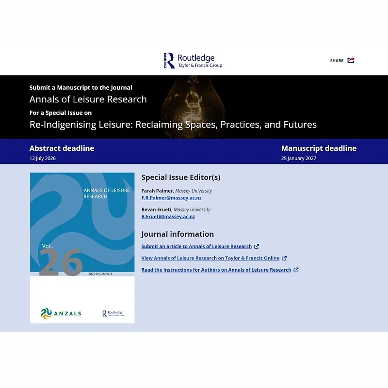 𝗥𝗲-𝗜𝗻𝗱𝗶𝗴𝗲𝗻𝗶𝘀𝗶𝗻𝗴 𝗟𝗲𝗶𝘀𝘂𝗿𝗲: 𝗥𝗲𝗰𝗹𝗮𝗶𝗺𝗶𝗻𝗴 𝗦𝗽𝗮𝗰𝗲𝘀, 𝗣𝗿𝗮𝗰𝘁𝗶𝗰𝗲𝘀, 𝗮𝗻𝗱 𝗙𝘂𝘁𝘂𝗿𝗲𝘀