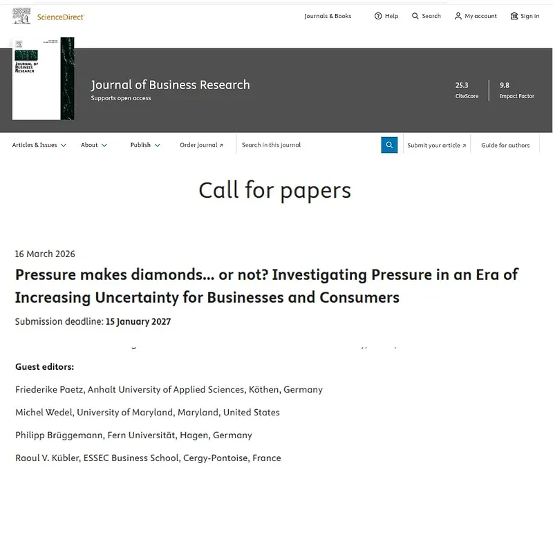 Pressure makes diamonds… or not? Investigating Pressure in an Era of Increasing Uncertainty