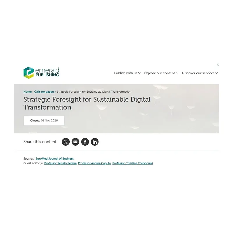  Strategic Foresight for Sustainable Digital Transformation