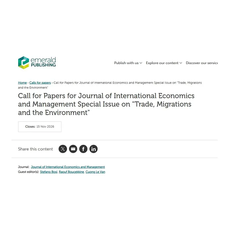  Trade, Migrations and the Environment