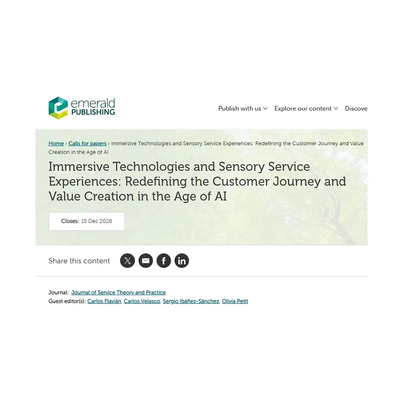 Immersive Technologies and Sensory Service Experiences: Redefining the Customer Journey and Value Creation in the Age of AI