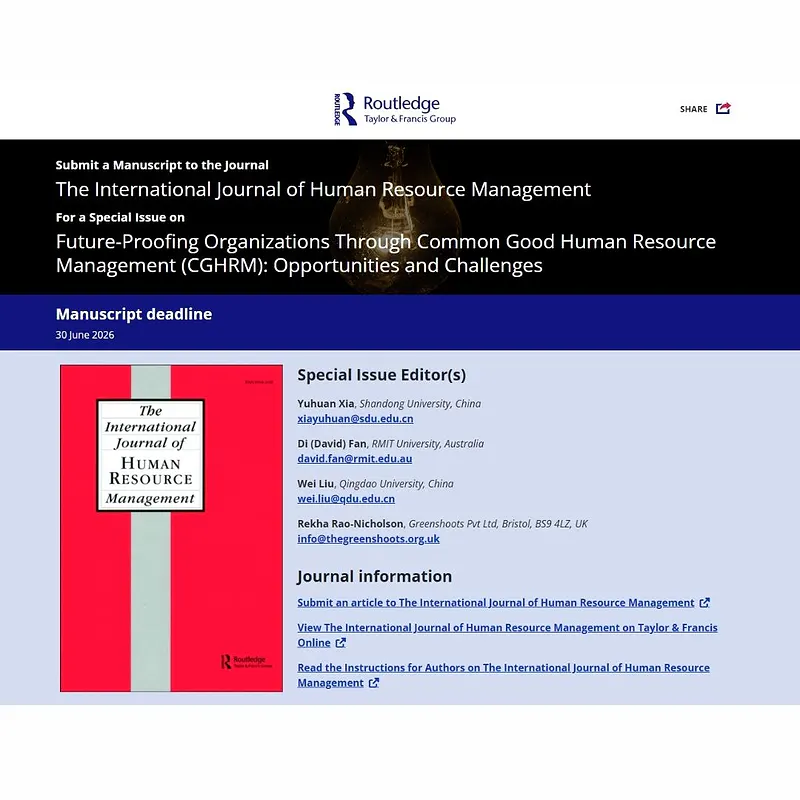 Future-Proofing Organizations Through Common Good Human Resource Management (CGHRM): Opportunities and Challenges