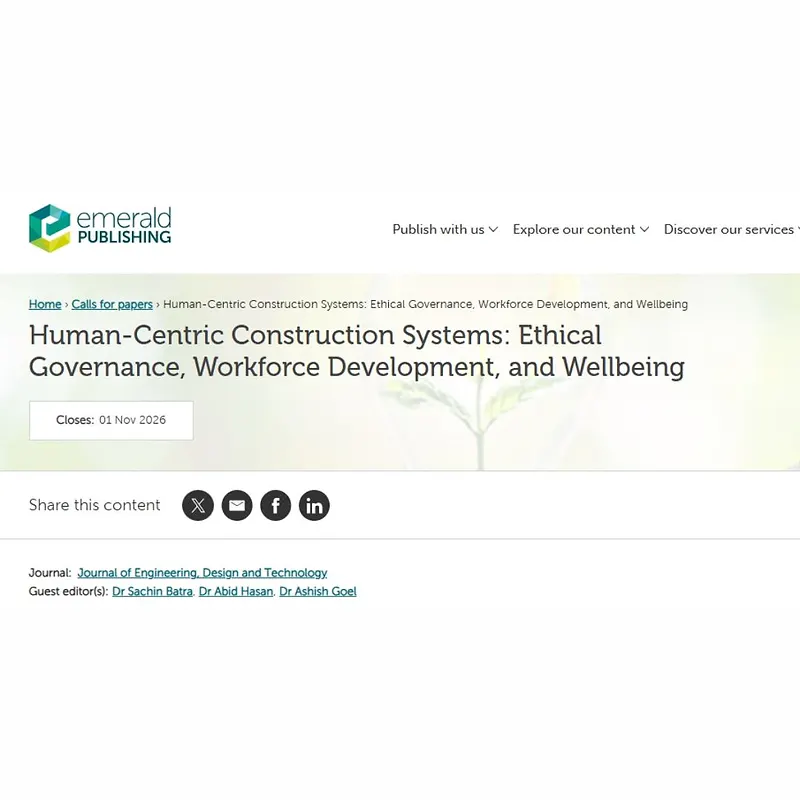Human-Centric Construction Systems: Ethical Governance, Workforce Development, and Wellbeing